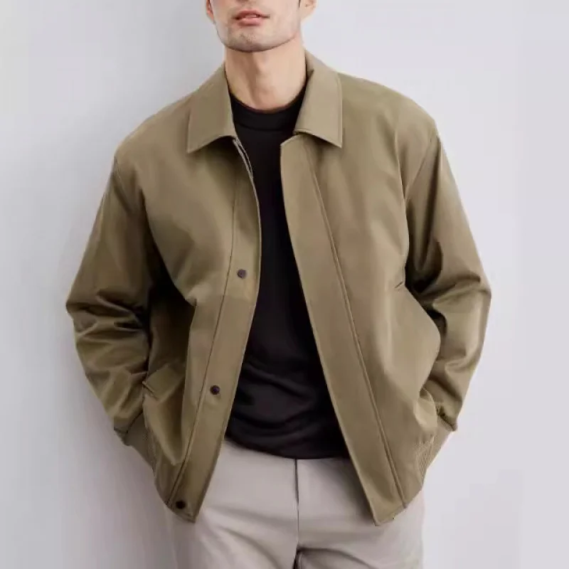 

DAVIDSHAO Top Quality EU US Size Luxury Mens Casual Suit Blazer Jackets Stand Collar Business Sport Coats Bomber Jacket