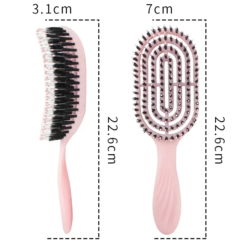 Elastic Massage Comb Tangled Hair Comb Detangling Hair Brush Hollow Out Wet Curly Hair Brushes Barber Comb Salon Styling Tools