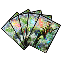 Holographic Anime Card Sleeves Nissa Mtg Standard Size Card Sleeve Trading Card Protectors for 67x92mm Standard Size Foil Pocket
