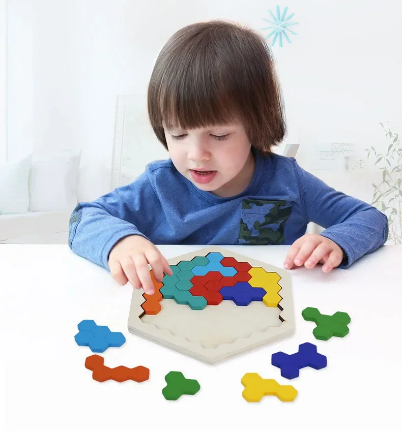 Puzzle Board Toy Building Blocks DIY Clever Board Collection Creative Gift Wood Toys Puzzles Children Games
