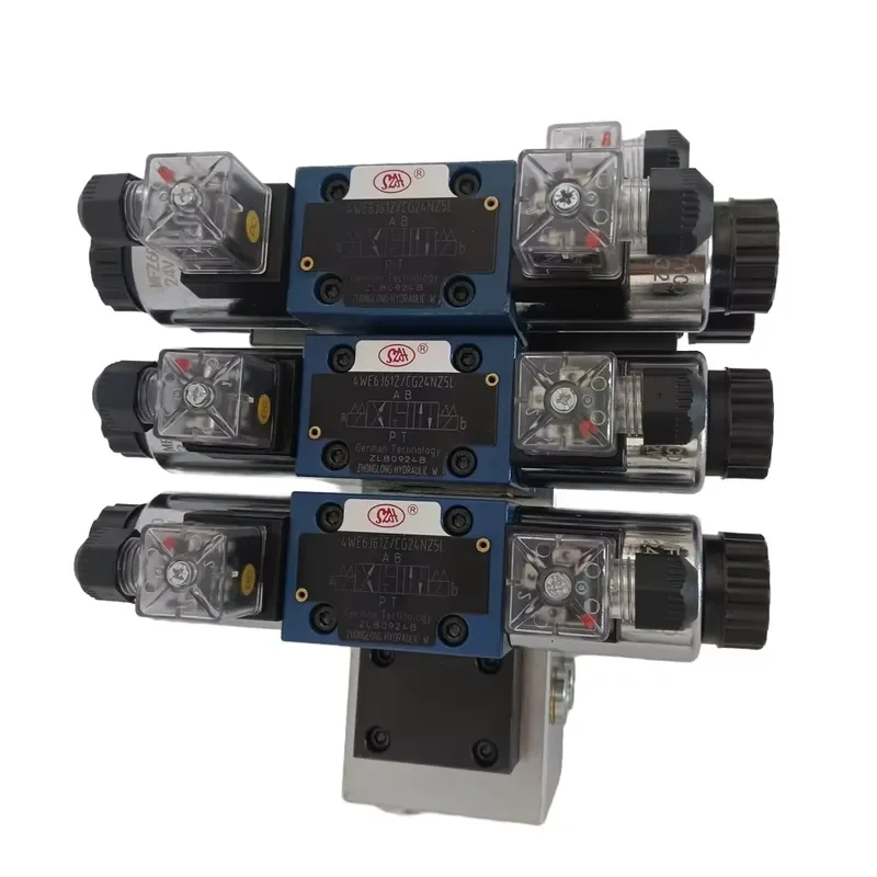 6 Spool Hydraulic Distribution Block 24V Directional & Pressure Control Valve HydraulicSolenoid Control Valve
