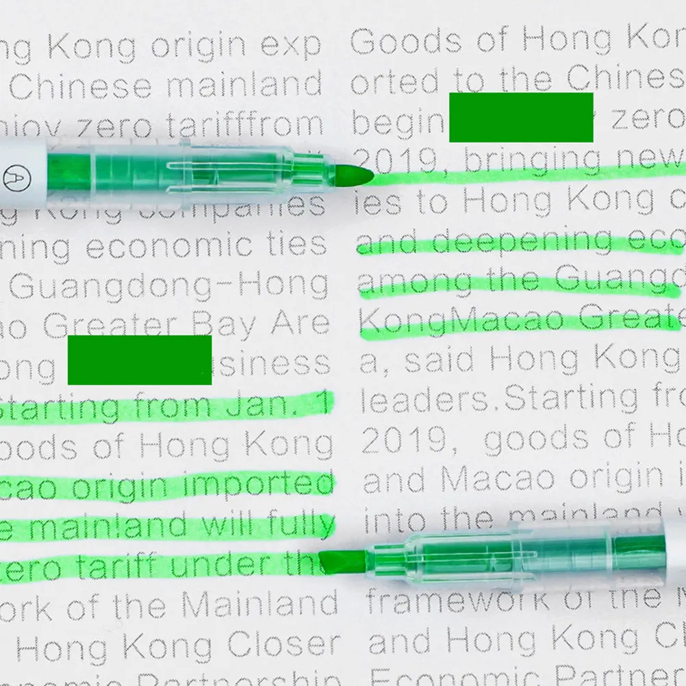 6Pcs Double-Ended Fluorescent Highlighter Pens Candy Colors Vivid Waterproof Ink Ergonomic Grip for School Notes DIY Planner
