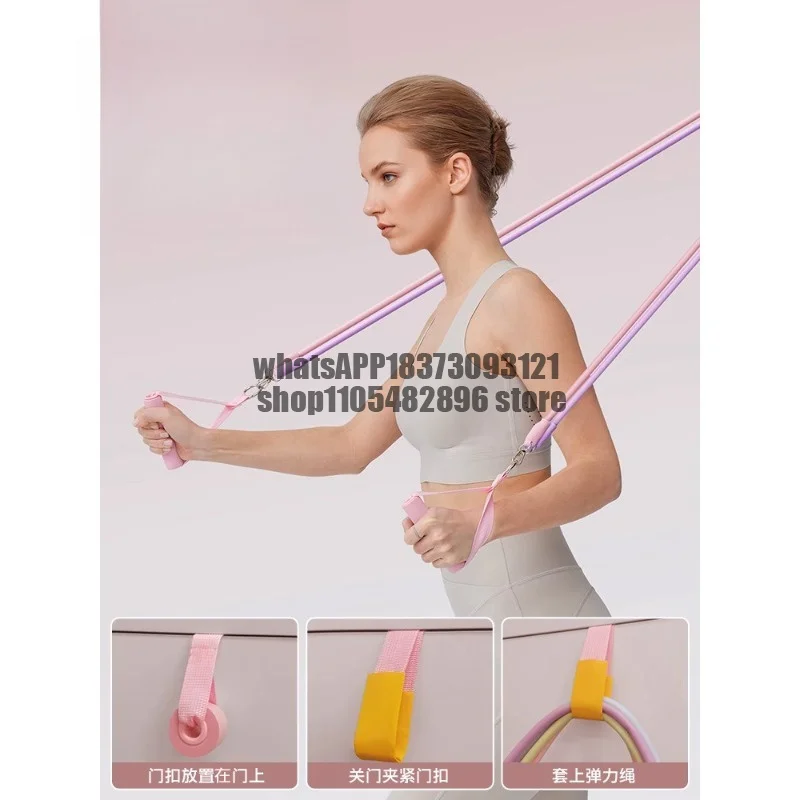 Tension rope practice Back hanging door High pull-down trainer Elastic belt Elastic rope Open shoulder fitness exercise frame