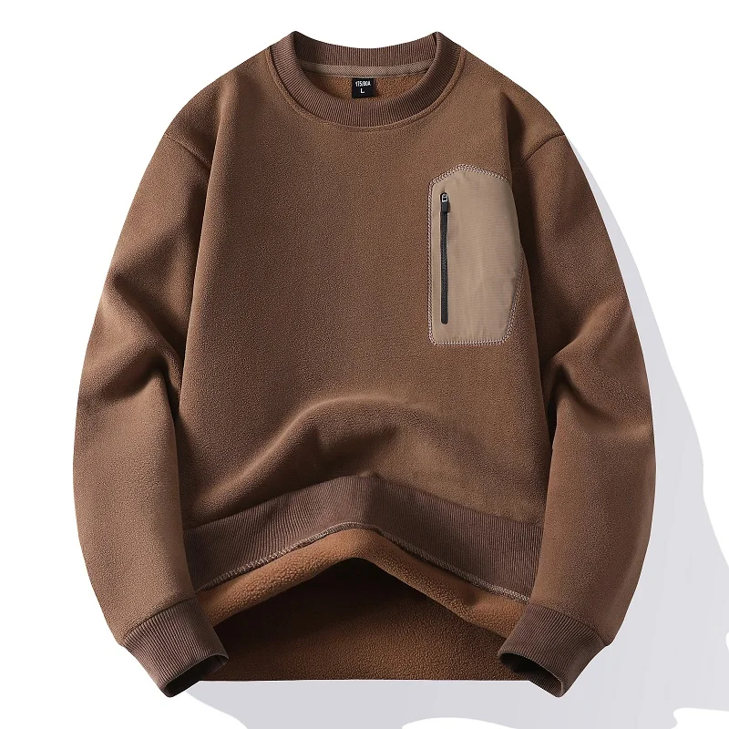 

Мужская зимняя толстовка American Sle Fce с флисовой подкладкой, утепленная, свободного кроя, премиум-класса, теплая базовая кофта