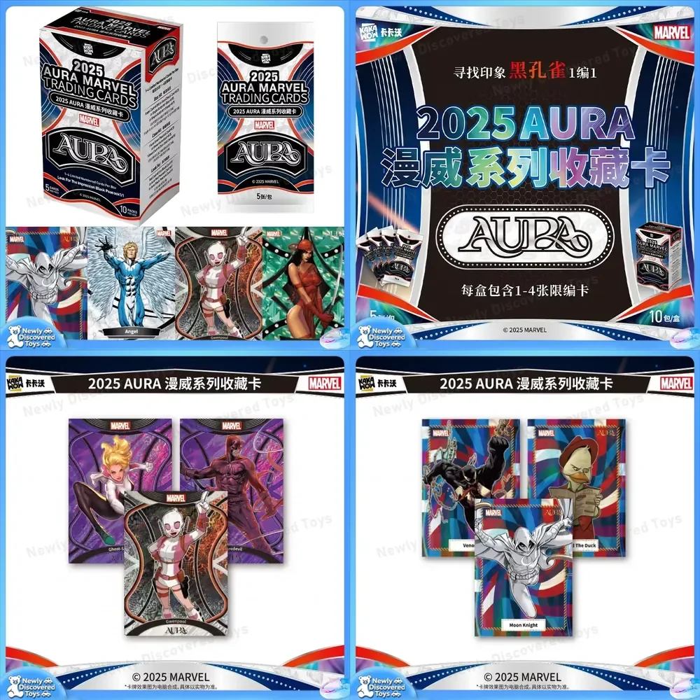 kakawow-genuine-2025-aura-marvel-impression-series-trading-cards-for-spider-man-iron-man-game-collection-cards-toys-gifts-for