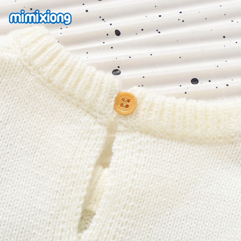 Baby Rompers Spring Autumn Solid Long Sleeve Knit Newborn Boy Girl Solid Jumpsuits Playsuits Winter Infant Kids Overalls Clothes