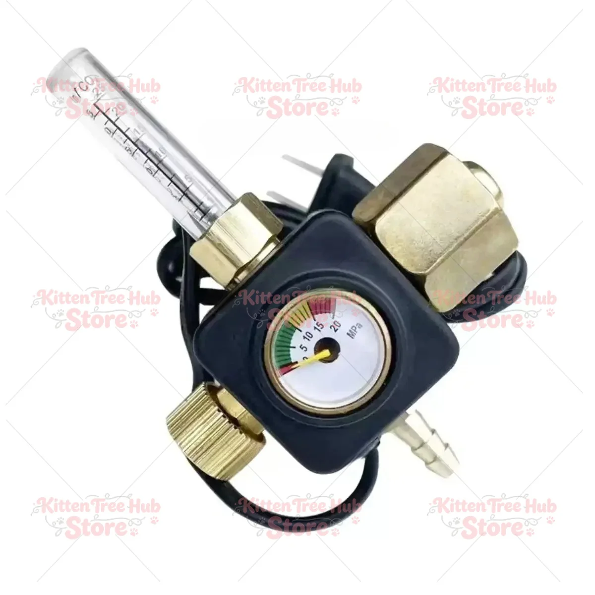 Shockproof All Copper CO2 Regulator, Energy-Saving Mixed Gas Pressure Gauge