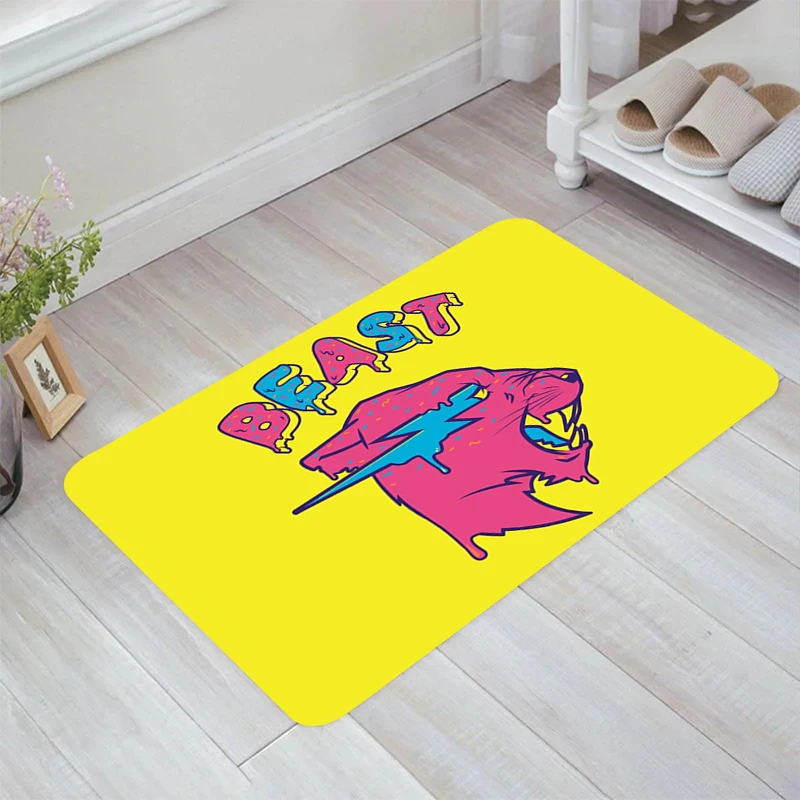 Mr B-Beast Blogger Floor Mat Balcony Aesthetic Room Decoration Kitchen Rug Carpet Entrance of House Home Carpets Rugs Foot Door