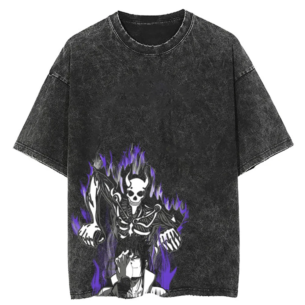Hip Hop Streetwear T Shirt Japanese Anime Naruto Print T-Shirt Men Harajuku Cotton Tshirt Summer Short Sleeve Tops Tees