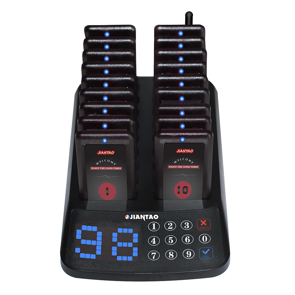 ZXY JT-913 Clinic Doctor Restaurant Cafe Call Beeper Pager Device Call Waiter System Menu Food Court Table Queue Management Syst