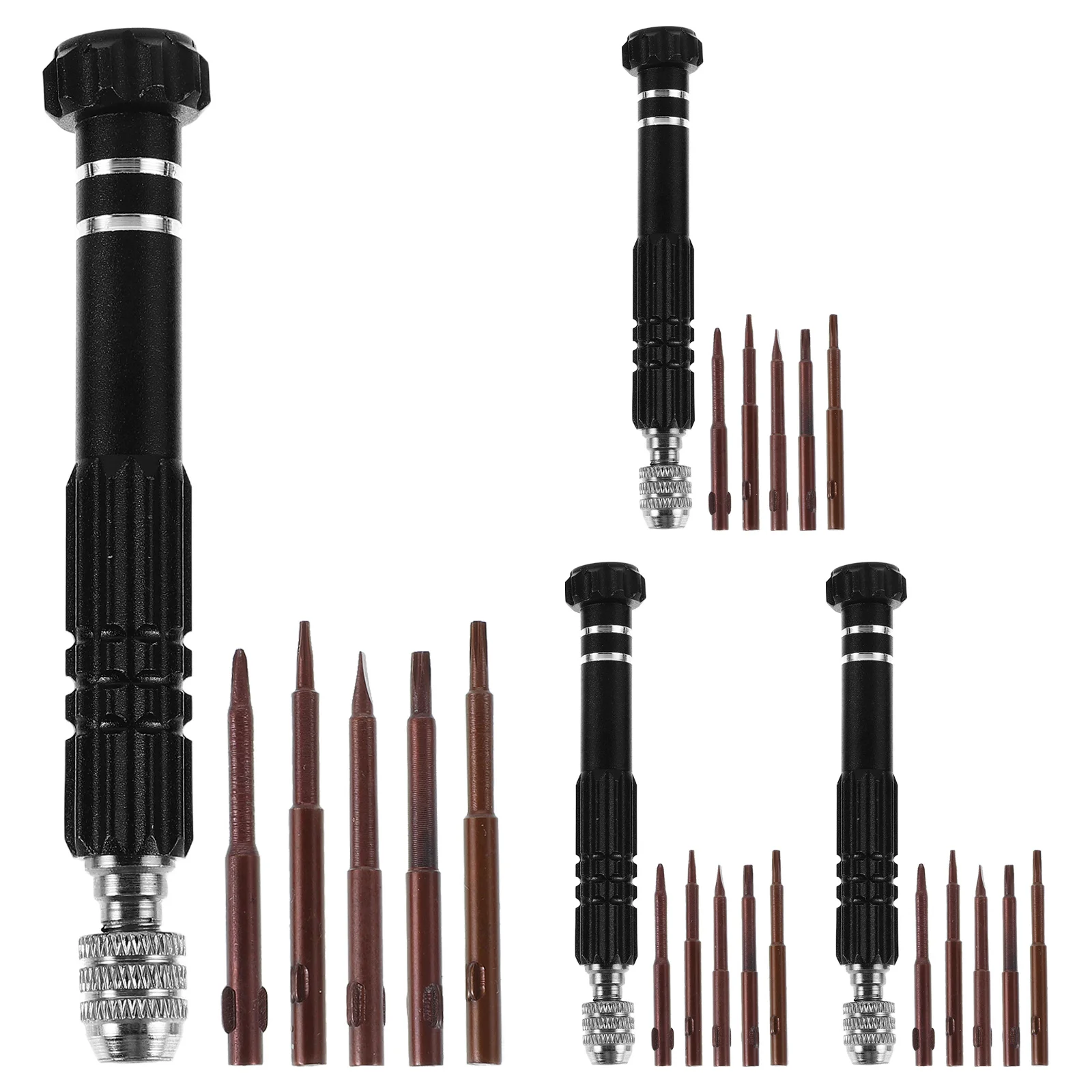 

4Sets Multi Function Screwdriver Set Compact Portable for Car Maintenance Automotive Repairs Electronics Home Use Precision