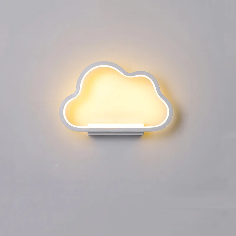 Modern Minimalist LED Wall Lamps Living Room Bedroom Bedside Luster AC90V-260V Indoor Black White Aisle Lighting Decora Fixture