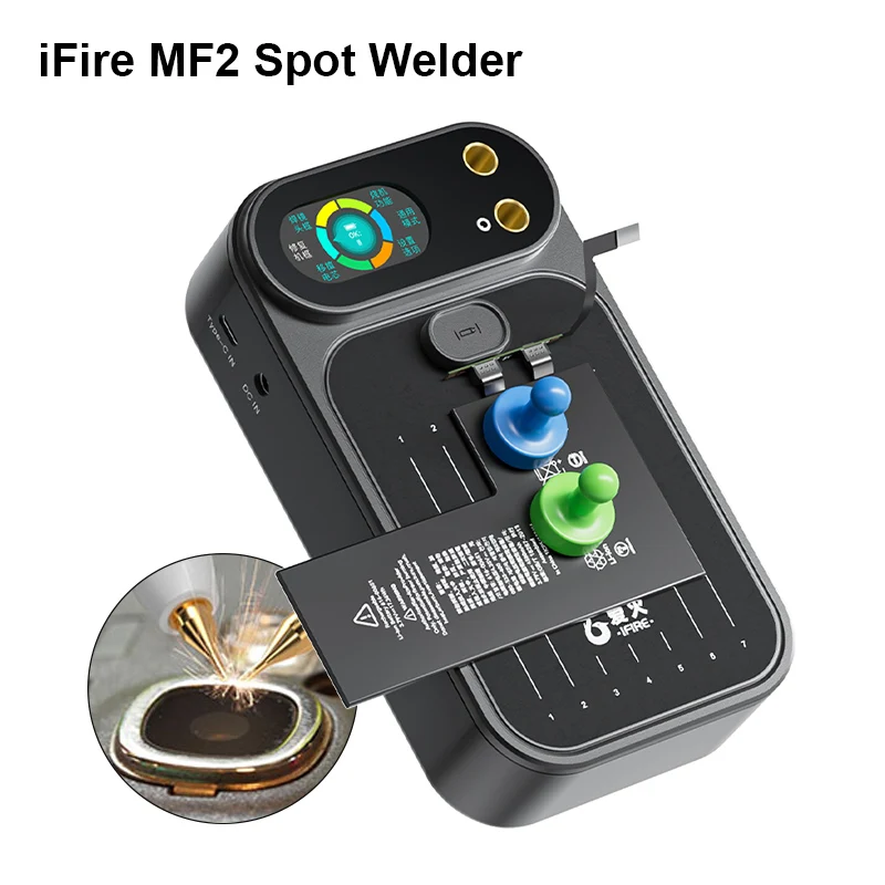 iFire MF2 Portable Spot Welder For Transplanted Cell Battery Assembly Metal Welding Double Pulse Welding Repair Tools