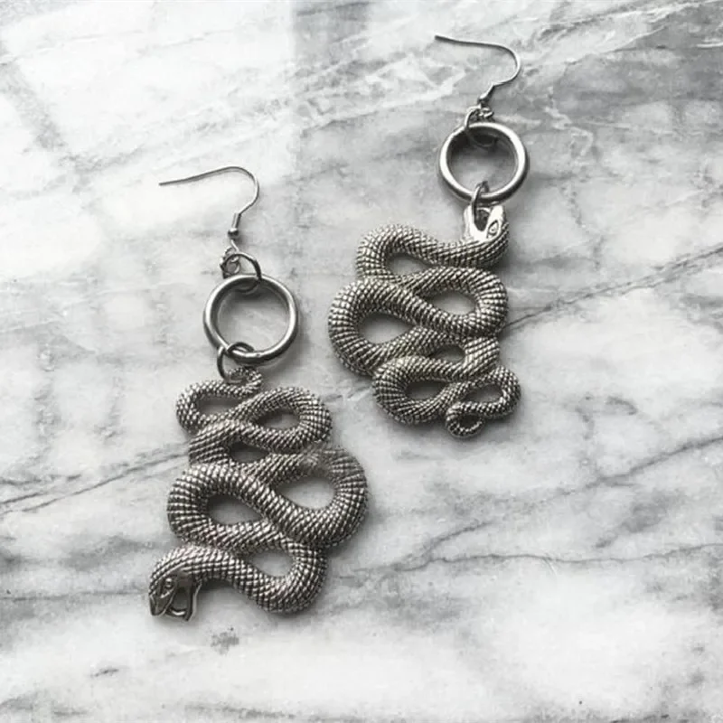 Snake Earrings Gift Set Drop Gothic Statement Charm Punk Crappy Party Creativity Jewelry Women Fashion Gift Earring Set Trend