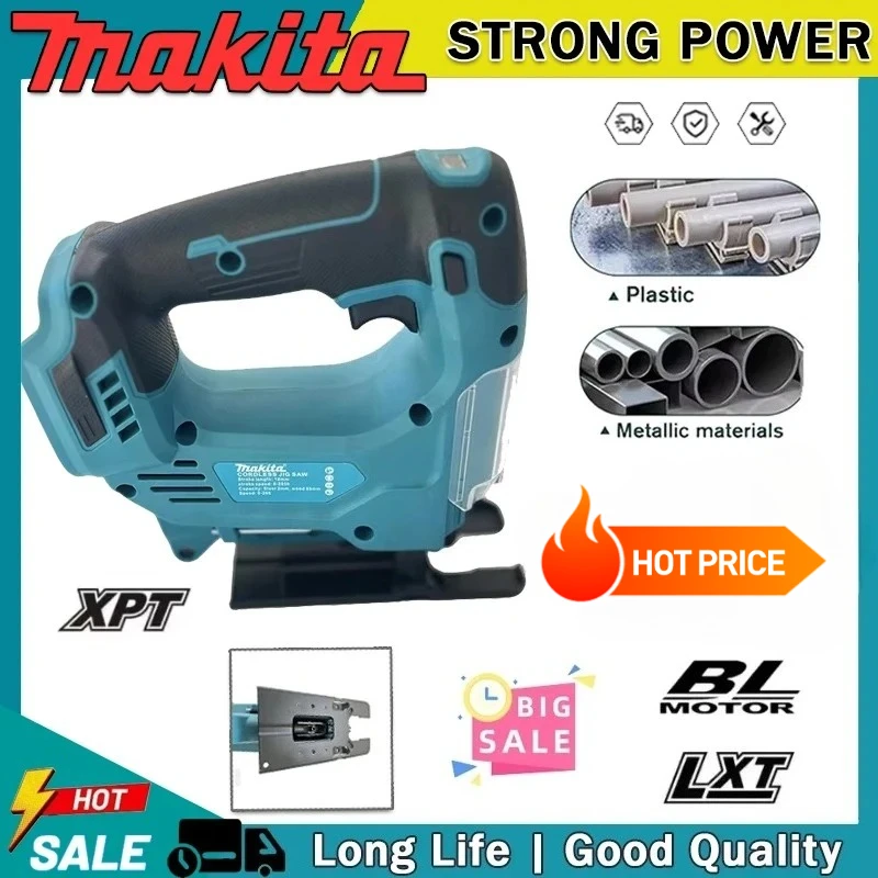

Makita Portable Cordless Jigsaw Electric Tool Woodworking Multi-Function Design Compatible Tool no Makita 18V 20V Battery