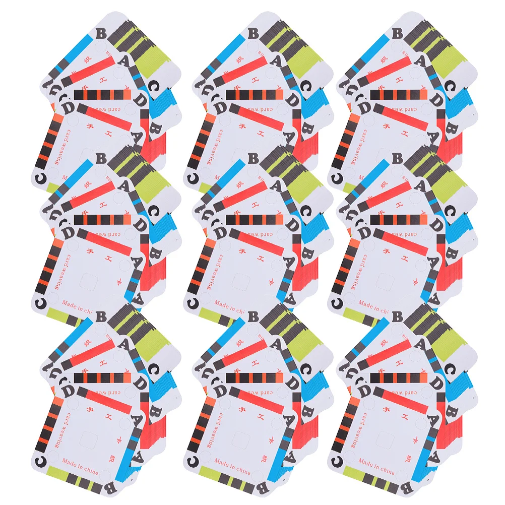 

200Pcs Weaving Cards Paper Lightweight Durable DIY Craft Accessories Portable for Family Weaving Supplies