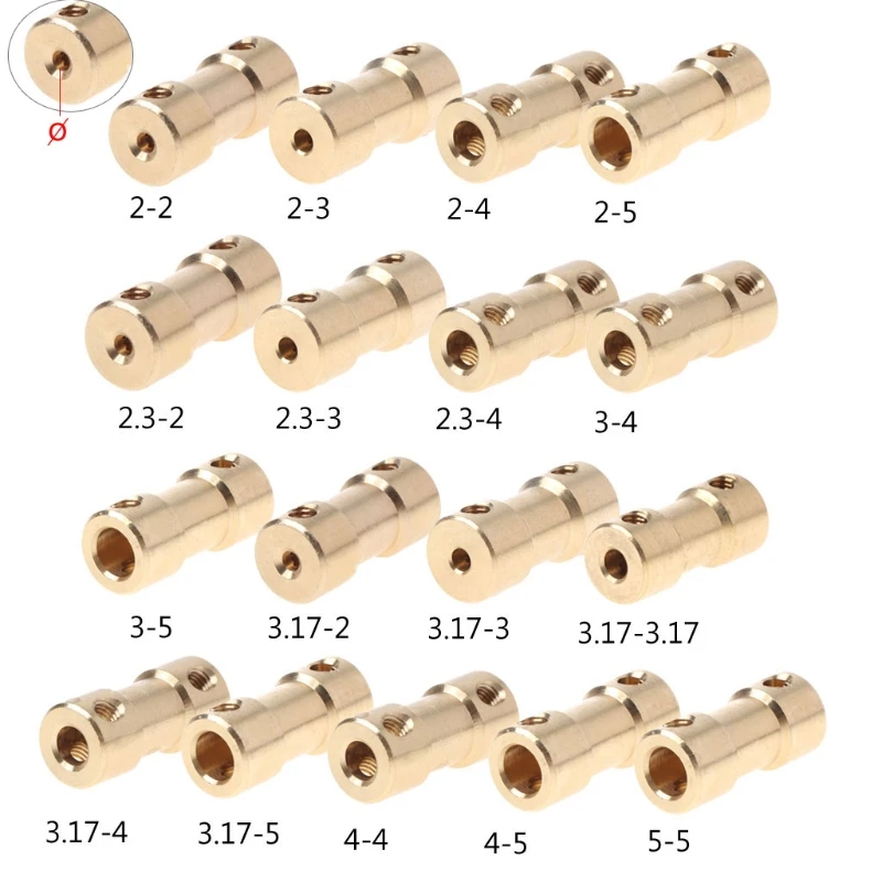 2-5mm Motor Shaft Coupling Coupler Connectors Sleeve Adapter US