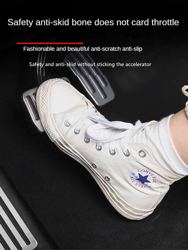 Stainless Steel Pedal Cover for Tesla Model 3 Model Y 2017-2025 Accelerator Brake Foot Rest Pedal Pads Non Slip Car Accessories view 5
