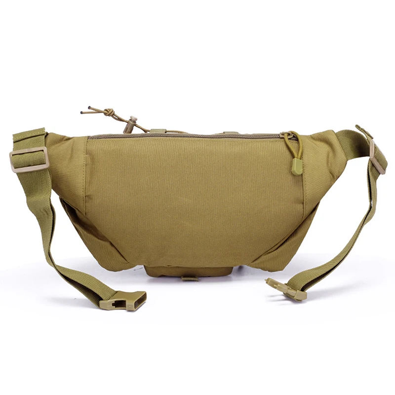 Men Waist Fanny Pack Belt Bag Military Tactical Travel Outdoor Sports Climb Multi-Pocket Nylon Male Sling Chest Hip Bum Bag