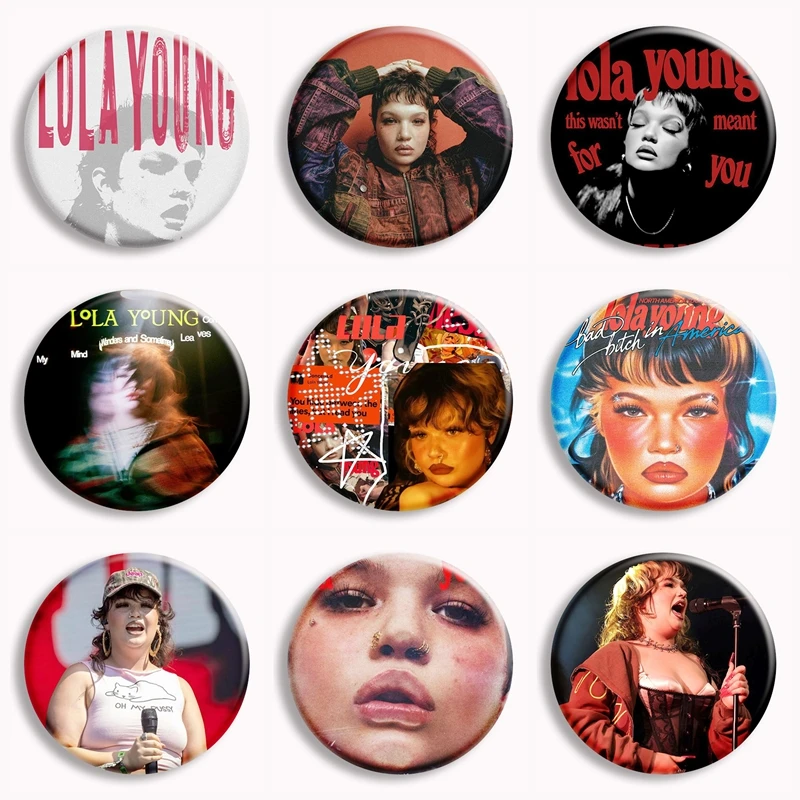 Wish You Were Dead Lola Young Soft Button Pin North America Tour 2025 New Album Aesthetic Brooches Badge Bag Decor Jewelry Gifts