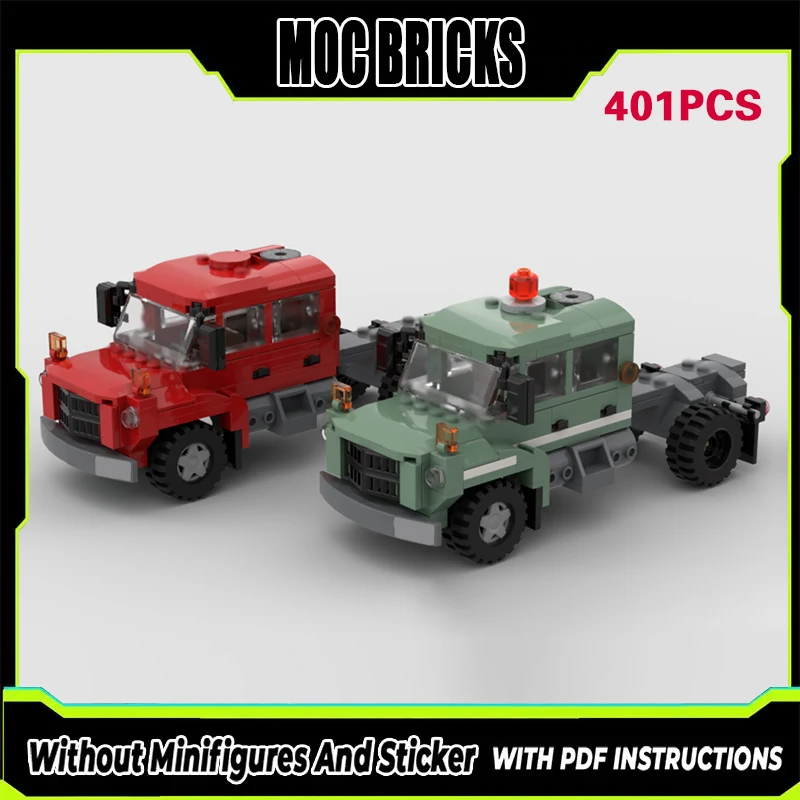 

City Car Model MOC Building Bricks Classic MT-100 City Freight Truck Modular Technology Gifts Holiday Assemble Children Toy Suit