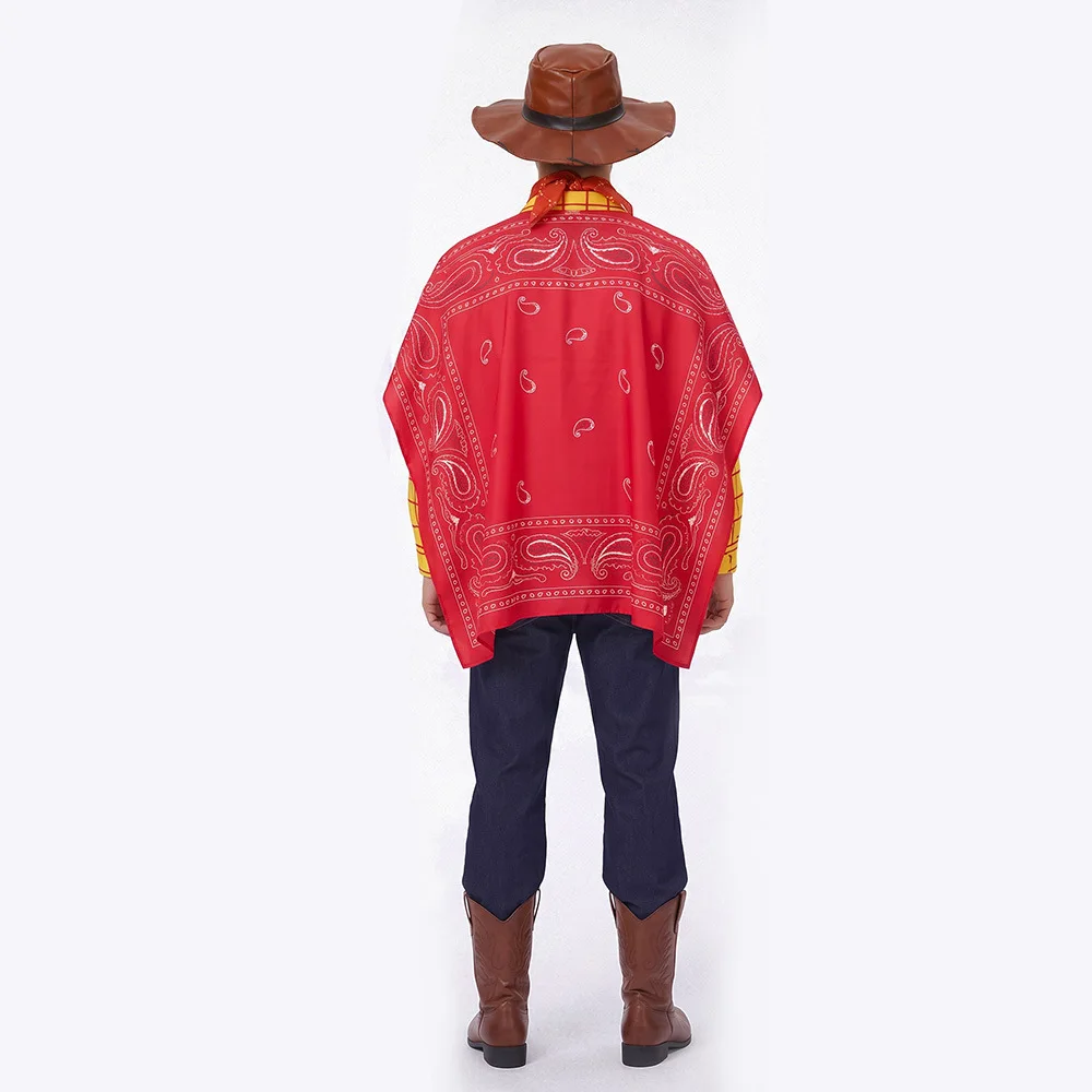 Story Cowboy Woody Cosplay Costume Sets Adult Cowboy Christmas Halloween Carnival Dress Up Party Toy Stage Performance INSTOCK view 4
