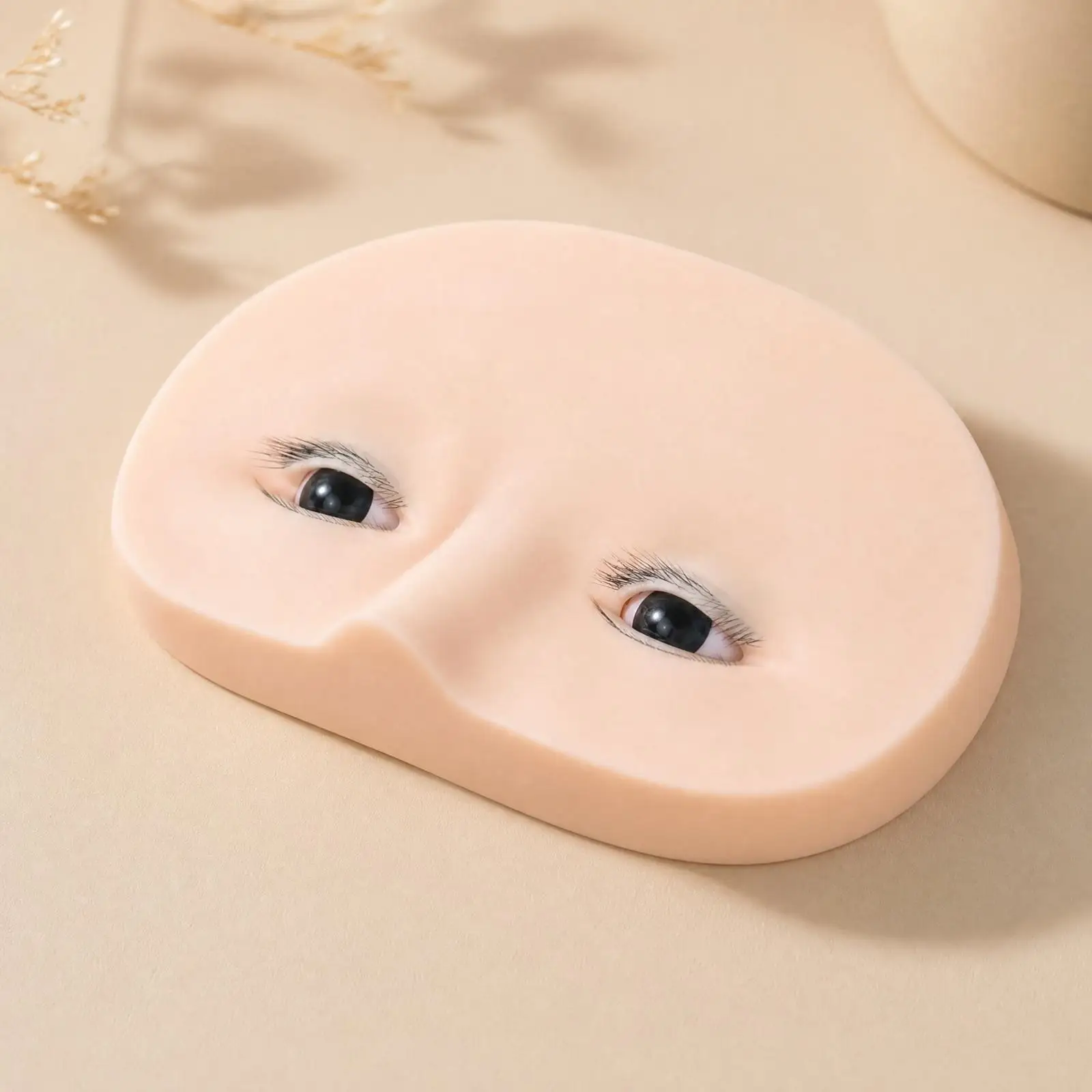 Eyelash Extension Practice Eye Plate Flexible for Desk, Beauty Students
