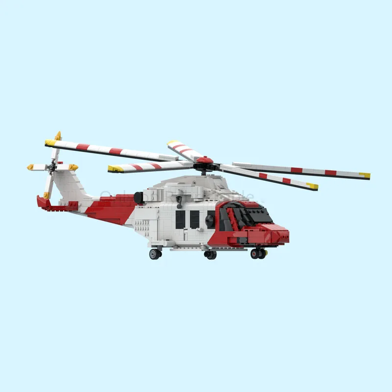 Hot New MOC-226775 Classic City Aerial Rotating Fighter Jet Building Block Model 1460 Parts Adult Birthday Custom Toy Gift