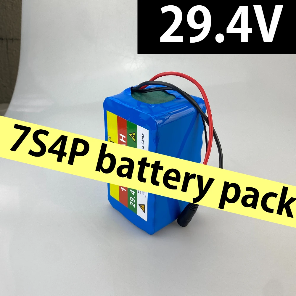 Replaceable plug 7s4p battery Pack 24v 10.5Ah for lithium-ion battery built-in bms unicycle 29.4v scooter wheelchair motor