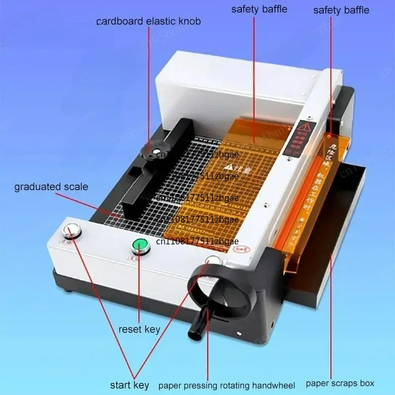 G400 Electric Automatic Trimmer A4 Paper Cutting Machine 40MM Thick for Photo Book Binding Office Home Use