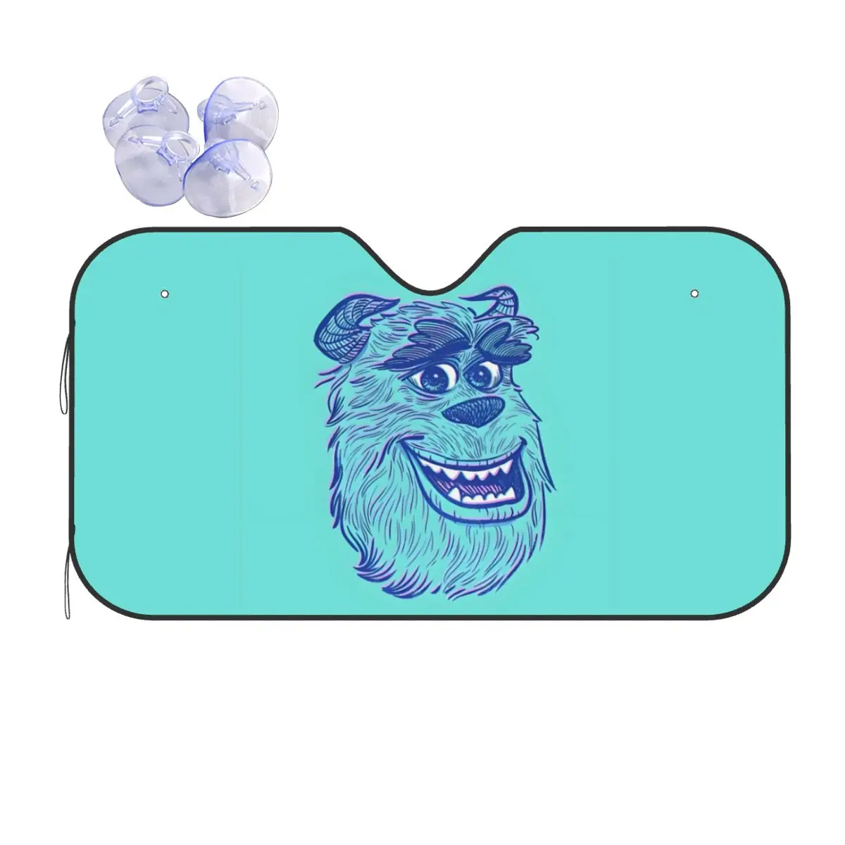 

Изготовленный на заказ солнцезащитный козырек на лобовое стекло автомобиля Университета монстров, складные солнцезащитные козырьки на окна автомобиля