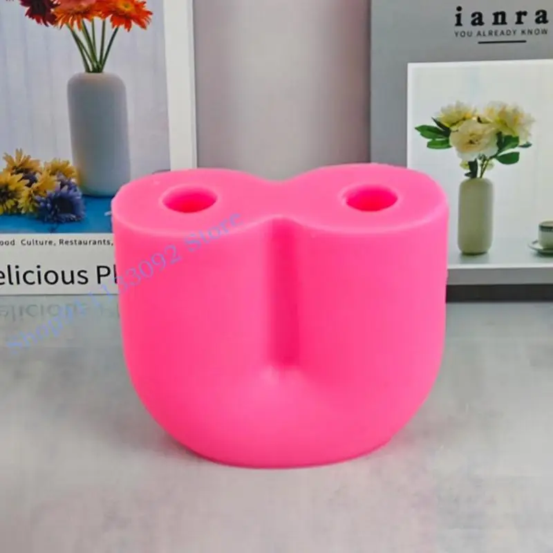 

H9ED U-shaped Flower Pot Silicone Mold DIY Arch Scented Holder Making Mould Plaster Resin Ornament Craft Desktop Decor
