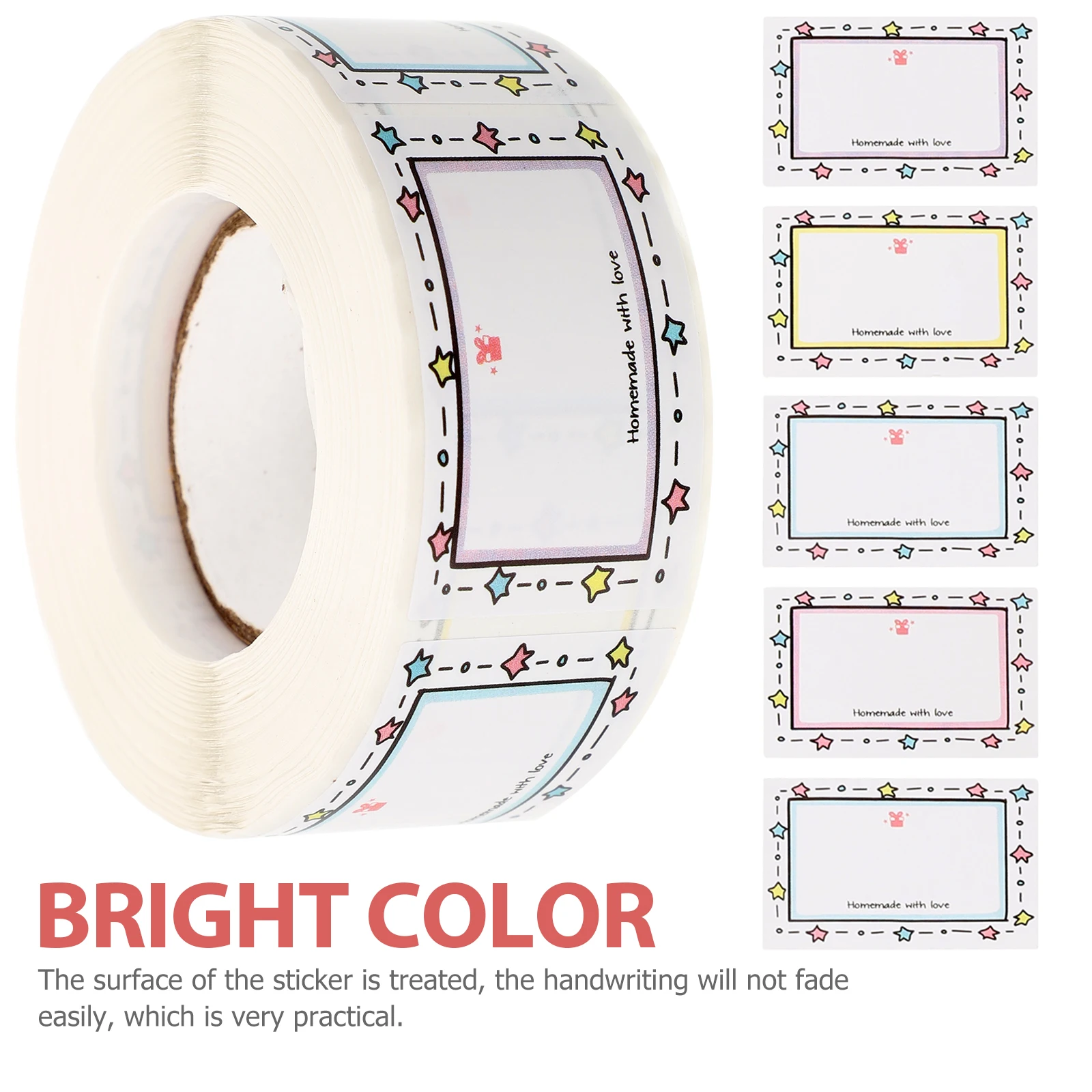 

Waterproof and Oil-proof Stickers Blank Labels for Food Containers Sign Student