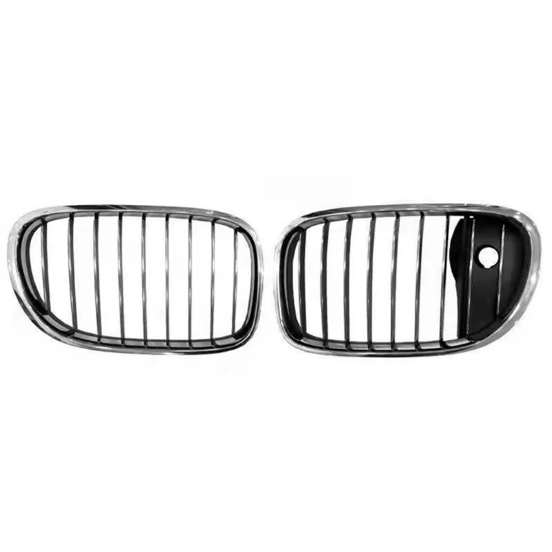 

1Pair Front Radiator Kidney Grille 51137295299 51137295300 for BMW 7 Series F01 F02 2008-2015 Mid-Net Grill Trim Cover