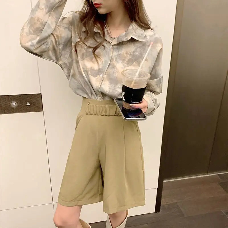 

Korea Stylish Mix Color Button Up Female Tops Elegant Social Youthful Fashion 2025 Sale of Simple Cheap Women's Shirt and Blouse