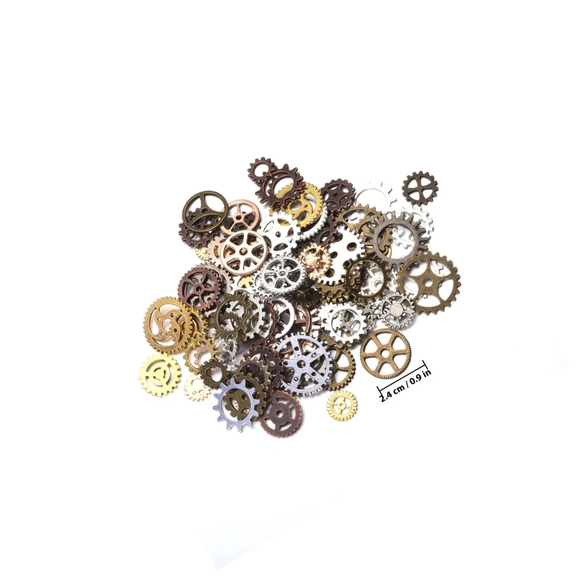 9-Color مختلط سبيكة Steampunk التروس الميكانيكية خمر نمط Cogs DIY بها بنفسك اليدوية مجوهرات اكسسوارات ل سوار قلادة الحرف #5
