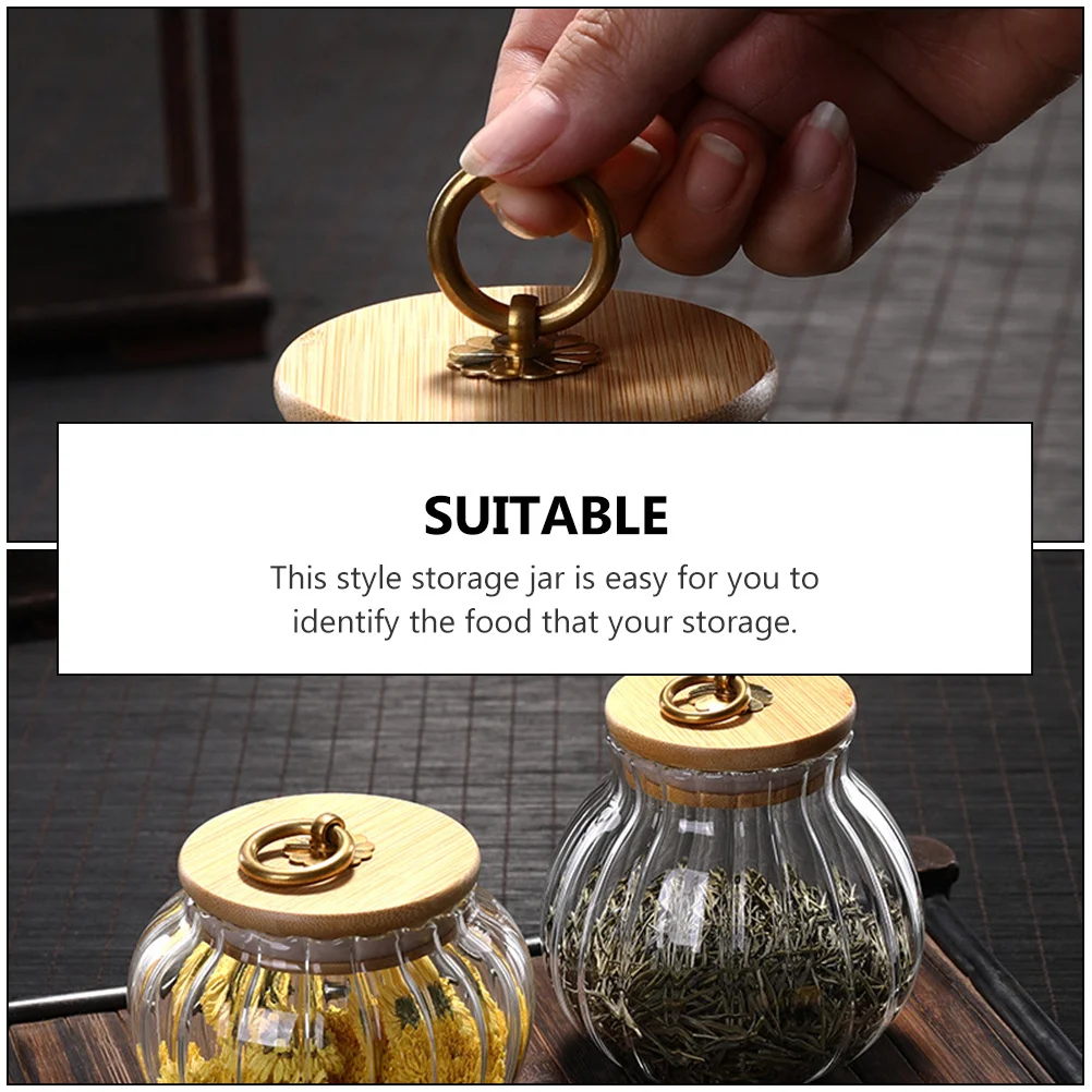 

1Pcs Airtight Glass Canister 350ml Food Storage Jar Home Kitchen Seal Moisture Proof Container for Tea Dry Food