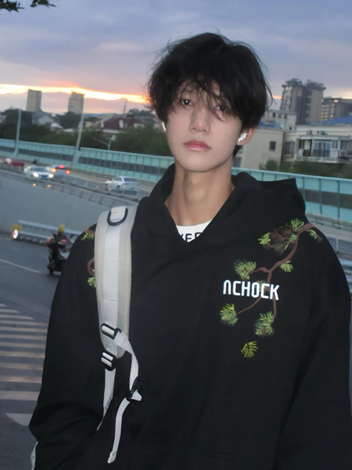 

Мужская толстовка Bla с вышивкой, осенне-зимняя, утепленная, с принтом сосны, повседневная, комфортная, с длинными рукавами