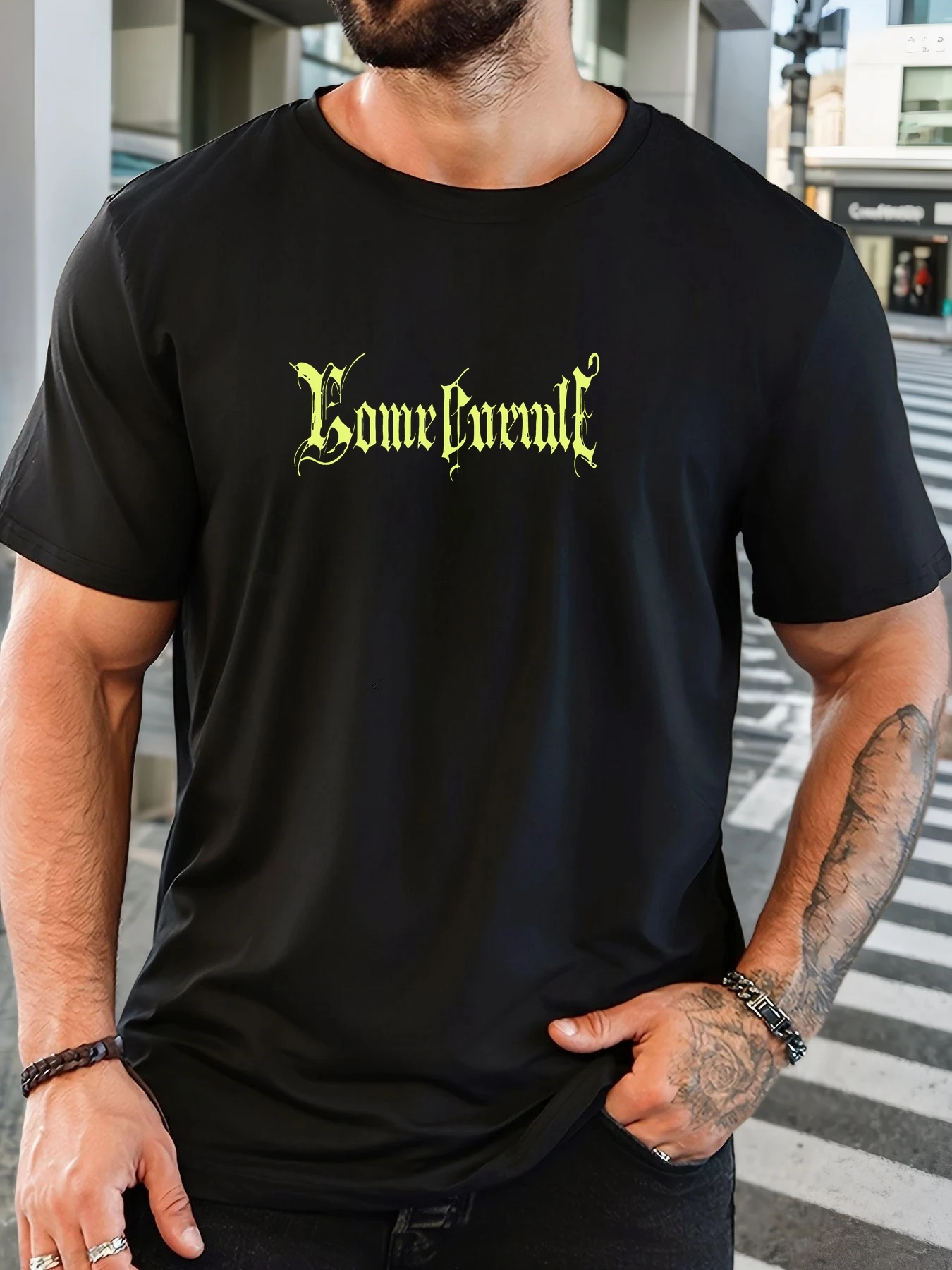 

Men's 100% Cotton Printed T-Shirt Some Carnal Pattern Summer Casual Oversized Round Neck Short Sleeve Comfortable Daily Wear Tee
