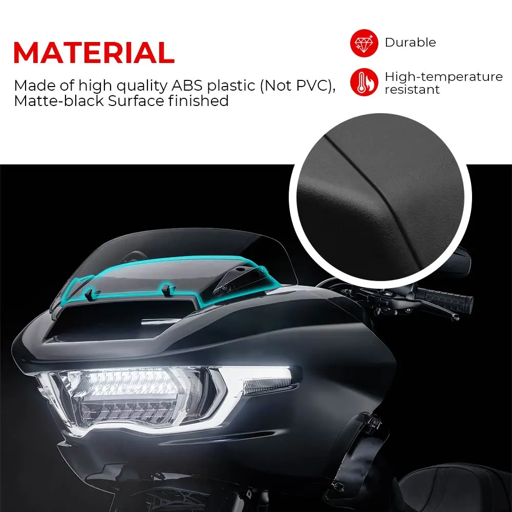 1 PCS Black ABS plastic Fairing Air Duct/ Inner Fairing Air Vent For Harley Touring Road Glide FLTRX 2024 2025 2026 Motorcycle