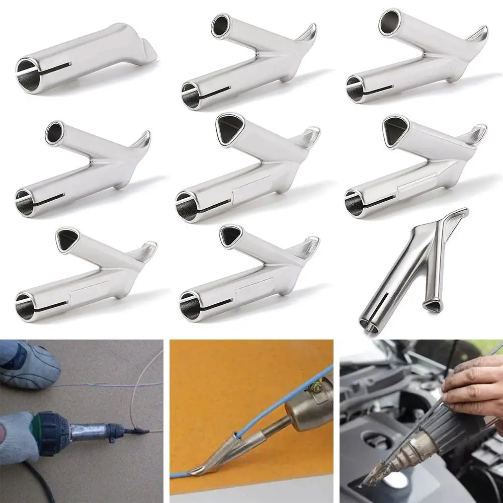 Новые сварочные сопла 5 мм, 8 мм, круглые треугольные скоростные сопла Y-типа, аксессуары для электроинструментов из сплава, вентилятор горячего воздуха