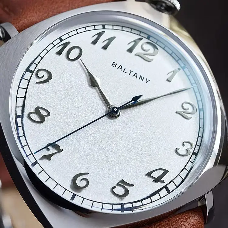Baltany S4055 1921 Automatic Watches Man Dome Sapphire Crystal 500HV Hardness Polishing Stainless Steel 9039 Retro Dress Watches