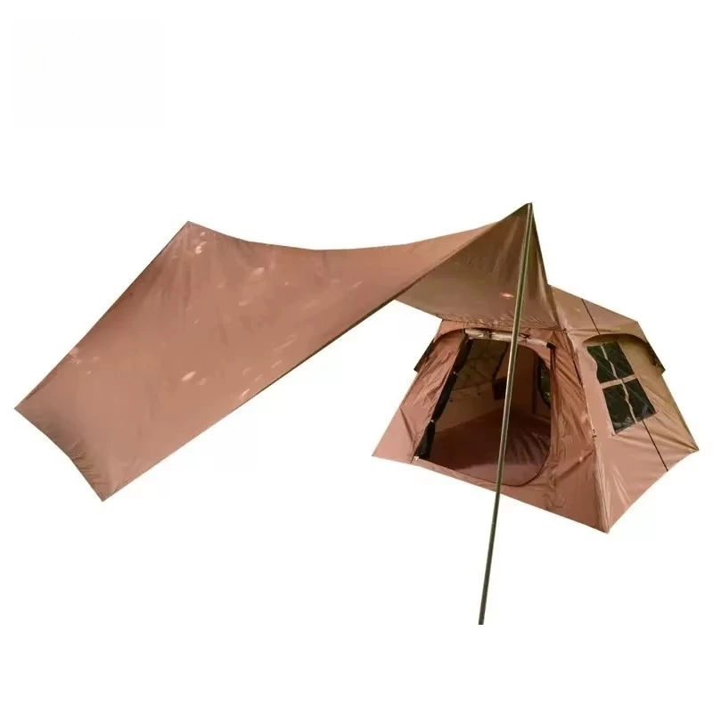 2-in-1 Outdoor Portable Folding Fully Automatic Outdoor Full Set Camping Tent Large Version Fast Delivery
