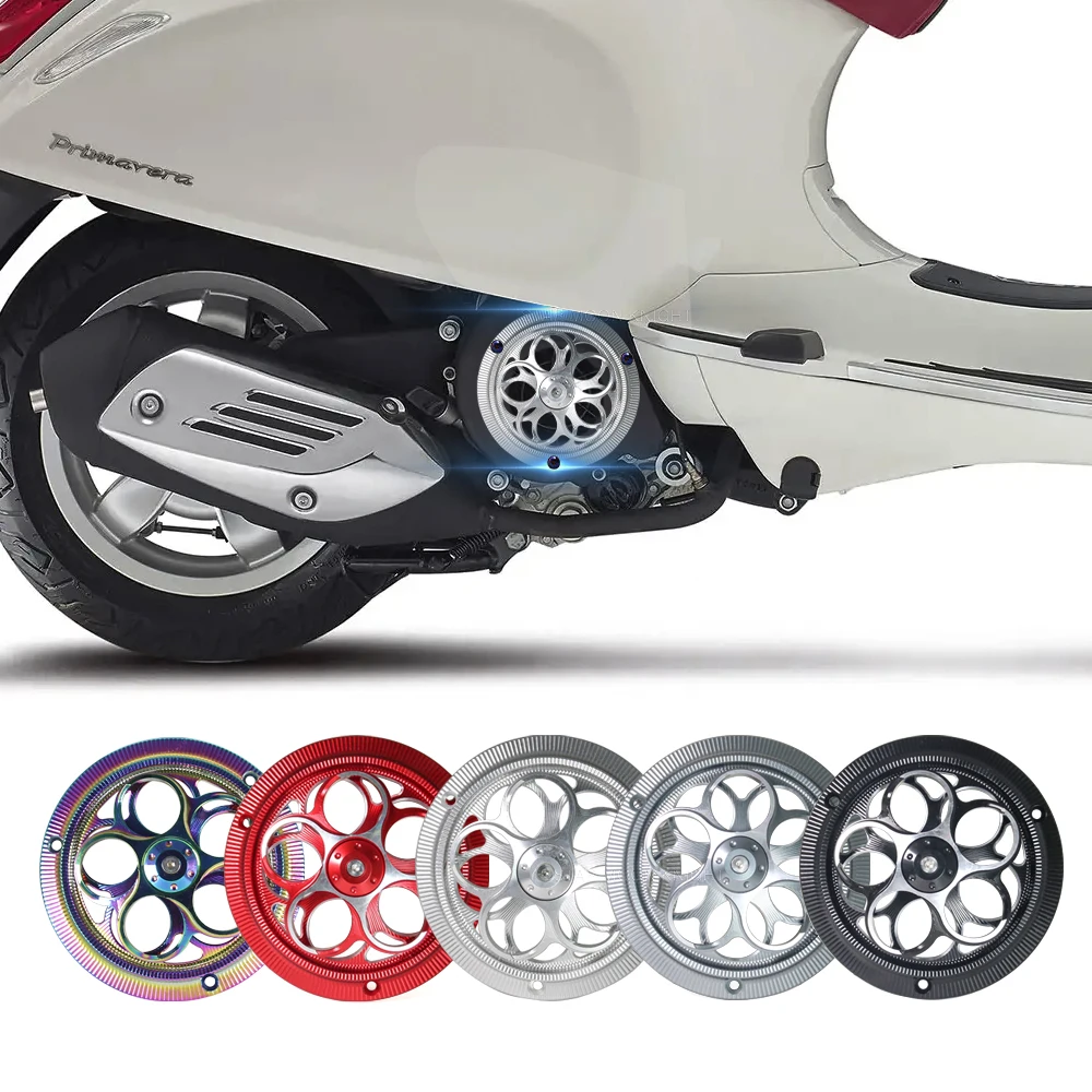 Rotating Radiator Guard For Vespa Sprint Primavera 125 150 2013 2014 - CNC Aluminum Scooter Engine Cooling Fan Cover