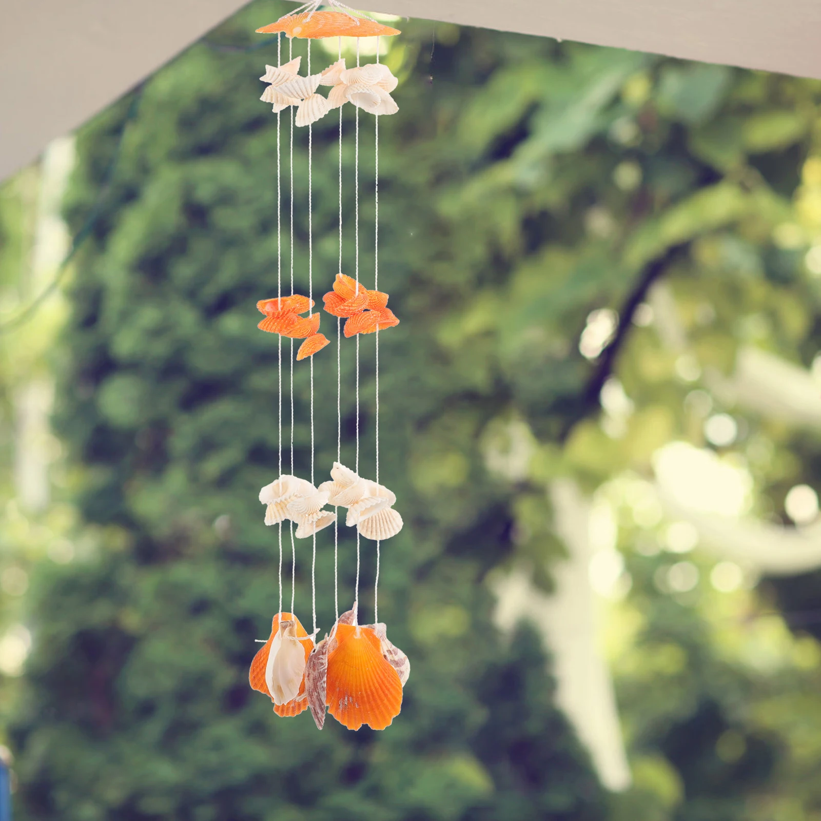 

Painted Wind Chime 6 Lines 30cm Shell Conch Home Decor Indoor Pendant Gift Beautiful Design Long Lasting Natural Materials