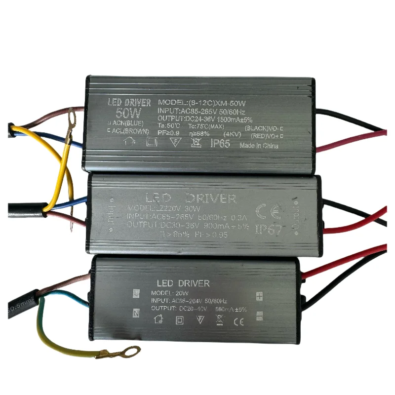 ED Driver 10W 20W 30W 50W 100W 200W 900MA 1500MA Power Supply Floodlight LED Driver light Transformer IP66 Waterproof Adapter