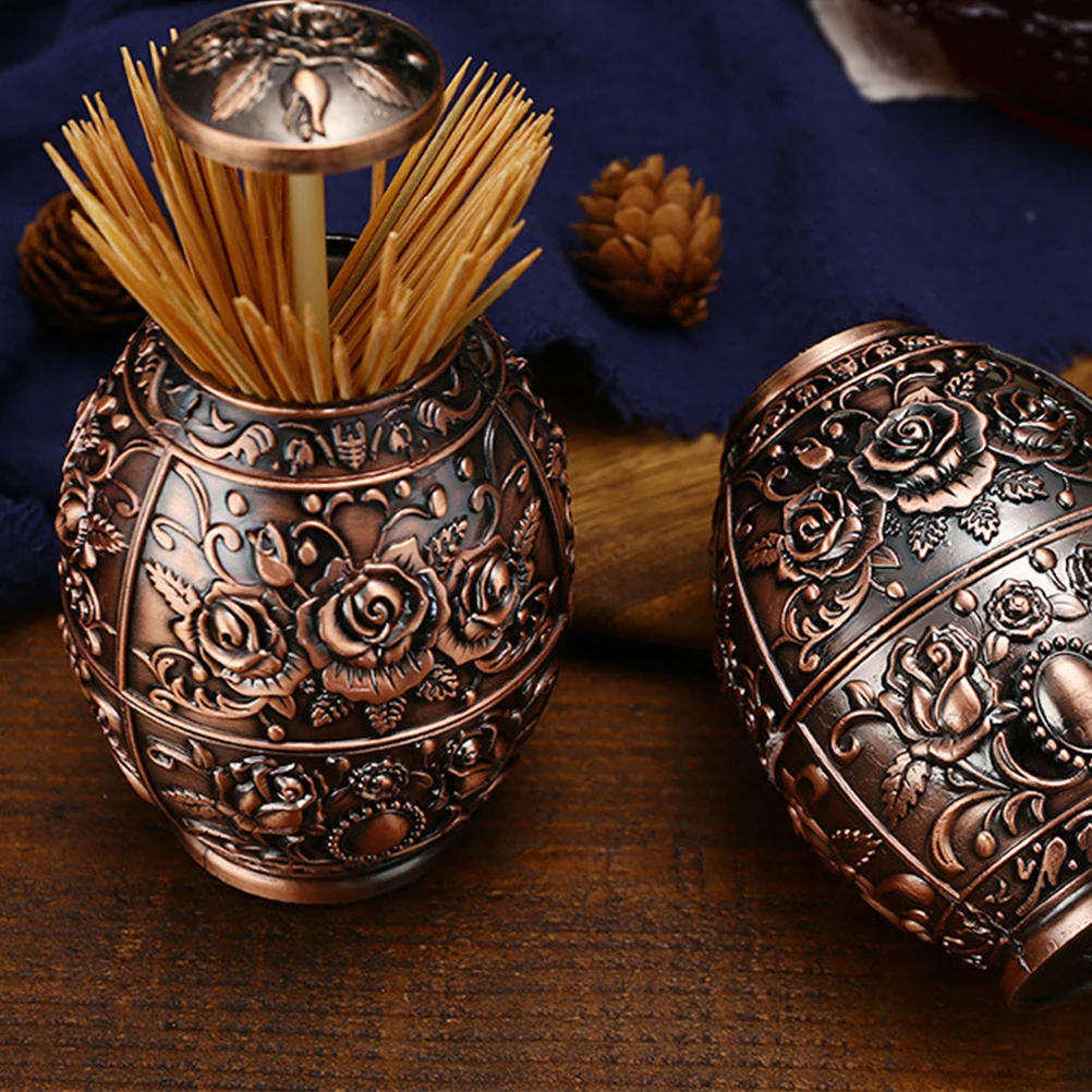 

Toothpick Holder Toothpicks Dispenser Container for Sticks Box Can Stainless Steel Bracket