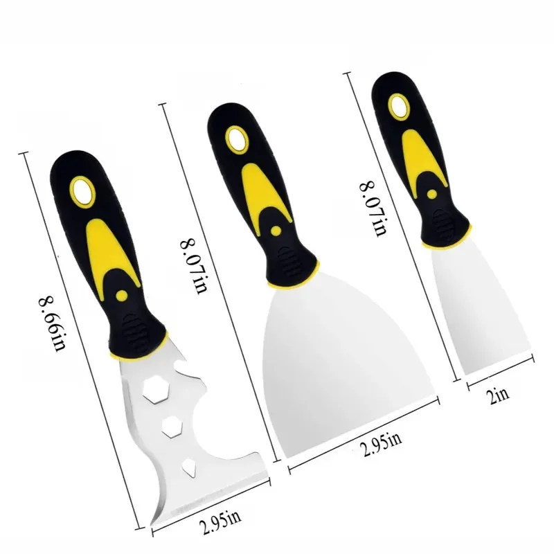 

Шпатель-скребок для краски и штукатурки, не ржавеет, идеально подходит для ремонта гипсокартона, удаления обоев, снятия грязи и штукатурки