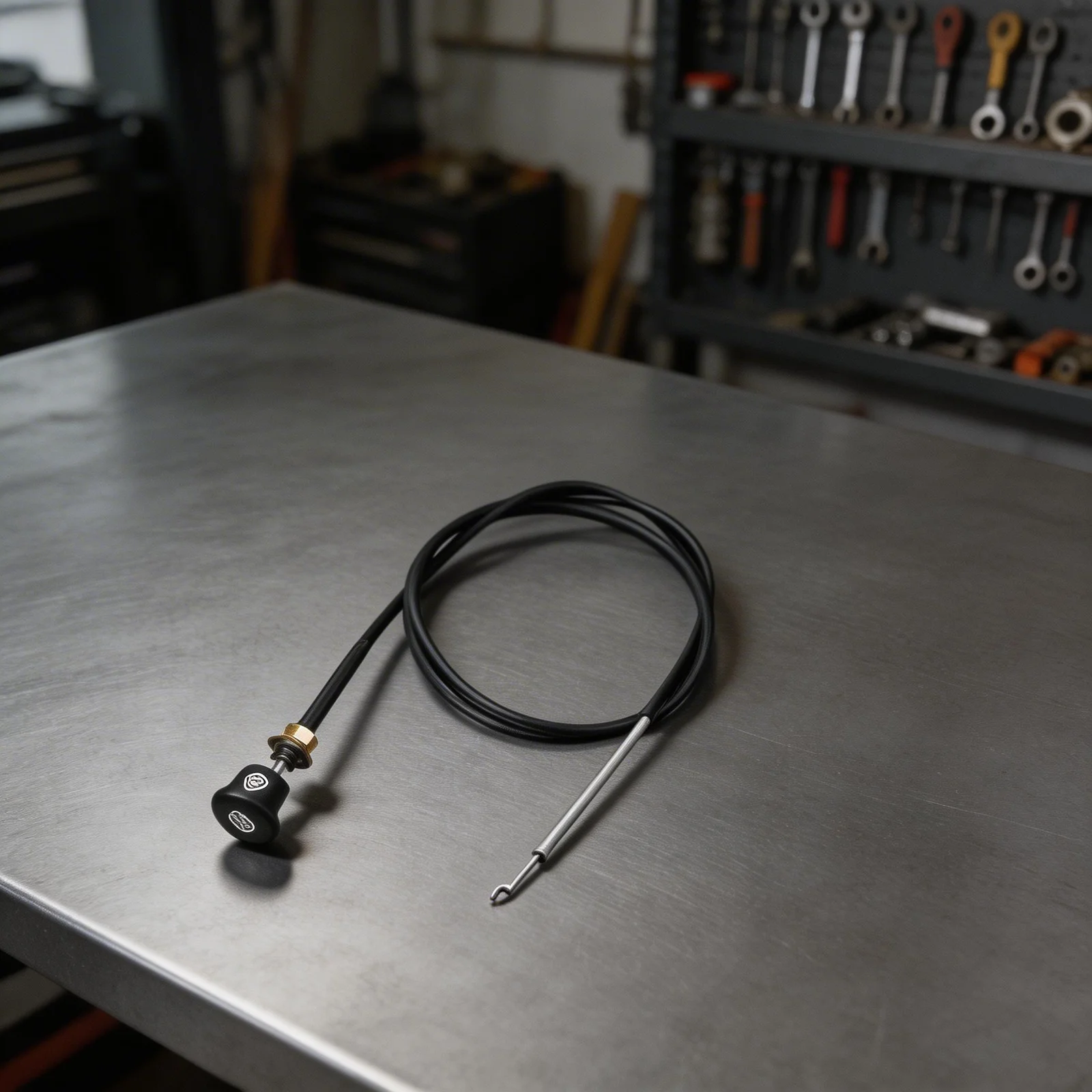 Denuder Zinc-Plated Ends Black Choke Cable Replacement Seamless Replacement Secure Attachment High Tensile Strength