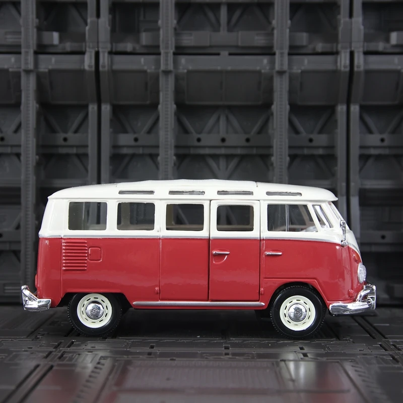 Maisto 1:25, Modelo de Coche de Aleación Volkswagen Van Samba, Autobús Retro, Decoración Estática de Colección, Detalles Enriquecidos, Mano de Obra Fina